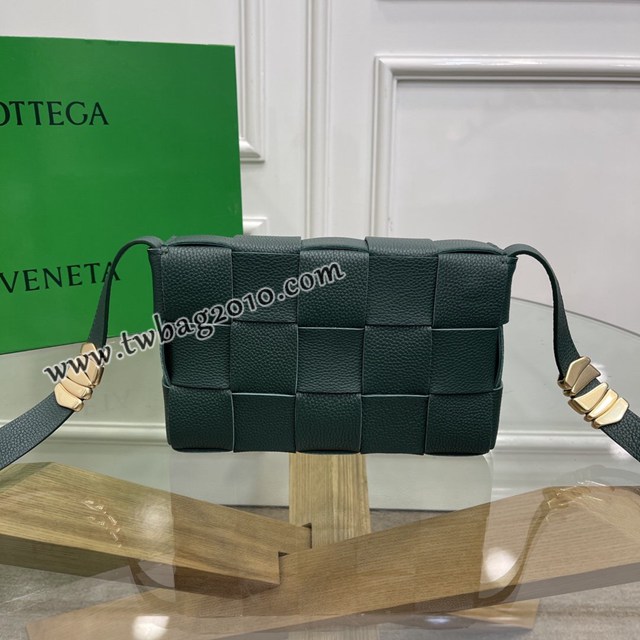 Bottega veneta高端女包 KF0017荔枝紋 寶緹嘉荔枝紋牛皮CASSETTE包包 BV經典款單肩斜挎包  gxz1266